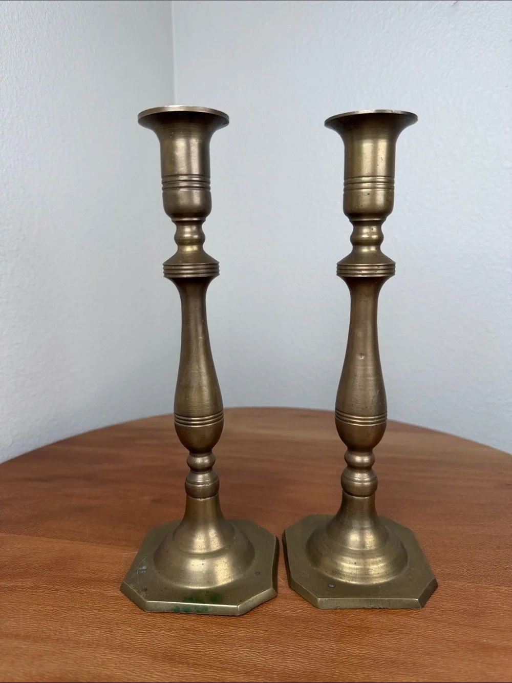 Brass Candle Stick Holders Decorative Farmhouse Cottagecore